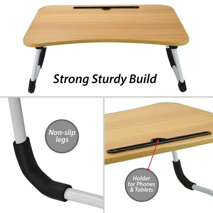 Laptop Bed Table – Foldable, Non-Slip & Portable Desk for Work, Study & Relaxation - Samanta Factory