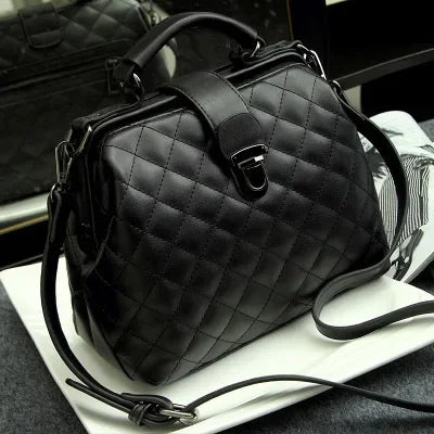 Women’s Shoulder & Crossbody Bag – Trendy Rhomboid Doctor Handbag - Samanta Factory