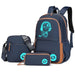 Luminous School Backpack Set – 3-in-1 Glow-in-the-Dark Bag with Laptop Compartment & Accessories - Samanta Factory