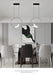 Bird Pendant Light – Modern Gold & Silver Hanging Lamp with Rotatable Magpie Design - Samanta Factory