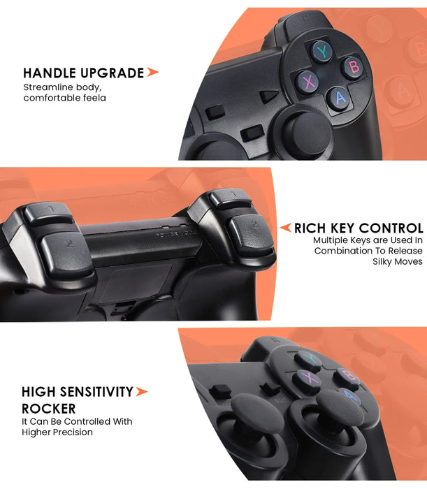 GD10 Plus Game Stick – 4K HD Retro Video Game Console with Dual 2.4G Wireless Controllers for N64, PSP, PS1, GBA & More - Samanta Factory