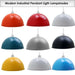 40cm metal dome pendant light shade with reducer ring for modern home or café lighting

