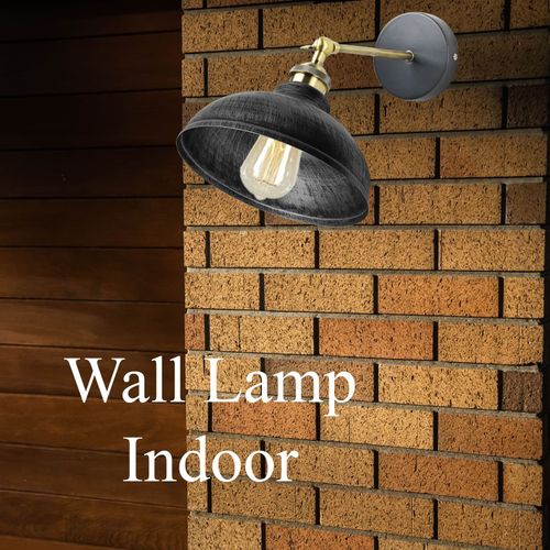 Modern metal wall sconce with dimmable light feature for indoor home or café use
