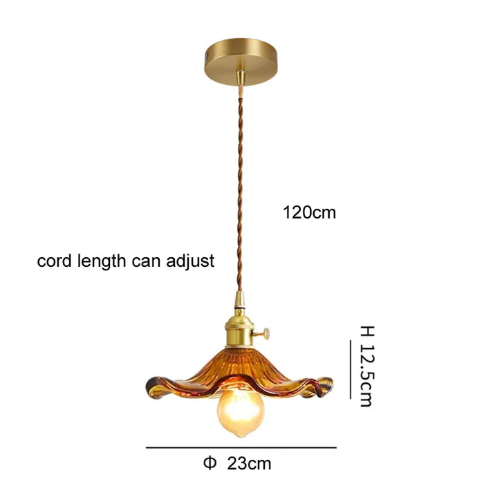 Art Deco Copper Pendant Light – Elegant Ceiling Lamp for Modern Interiors - Samanta Factory