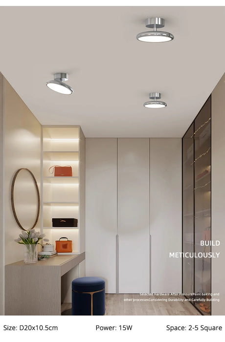 Modern Surface-Mounted Ceiling Light – Remote-Controlled LED Fixture for Bedrooms and Living