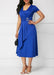 A-Line Casual Midi Dress – High Stretch Polyester for All-Day Comfort - Samanta Factory