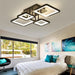 Modern LED Ceiling Light – 54W Dimmable Fixture with Remote for Dining Room & Foyer - Samanta Factory