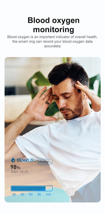 Smart Fitness Ring – Health Tracking with Sleep, Heart Rate & Gesture Control - Samanta Factory
