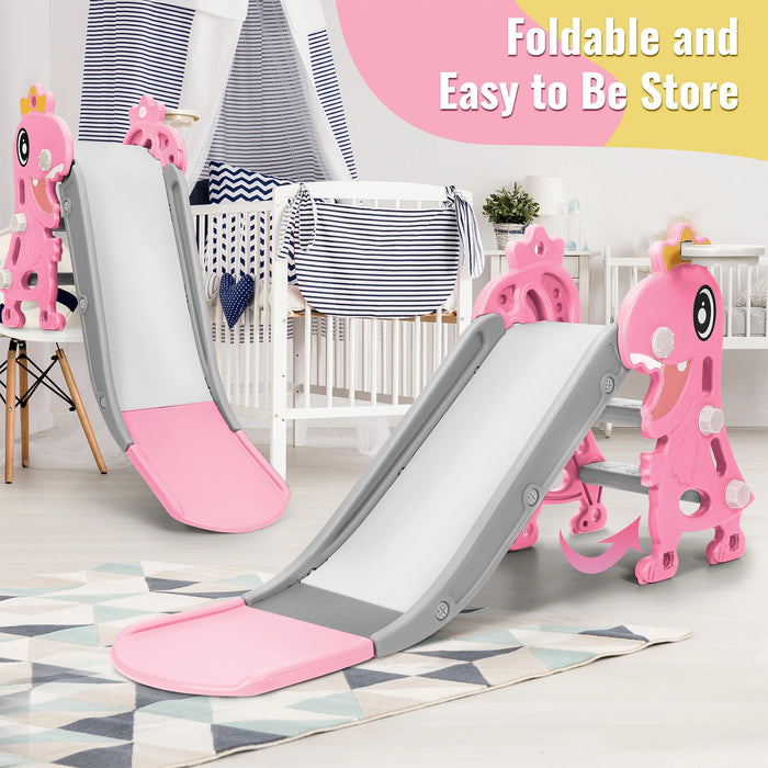 Kids Indoor Dinosaur Slide – Foldable Play Slide with Non-Slip Stairs for Ages 1–8 - Samanta Factory