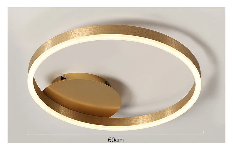 Modern LED Chandelier – Dimmable Semi-Flush Mount with Remote Control