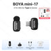 BOYA Mini Wireless Microphone – 2.4GHz Lavalier Mic with Charging Case for iPhone & Android - Samanta Factory