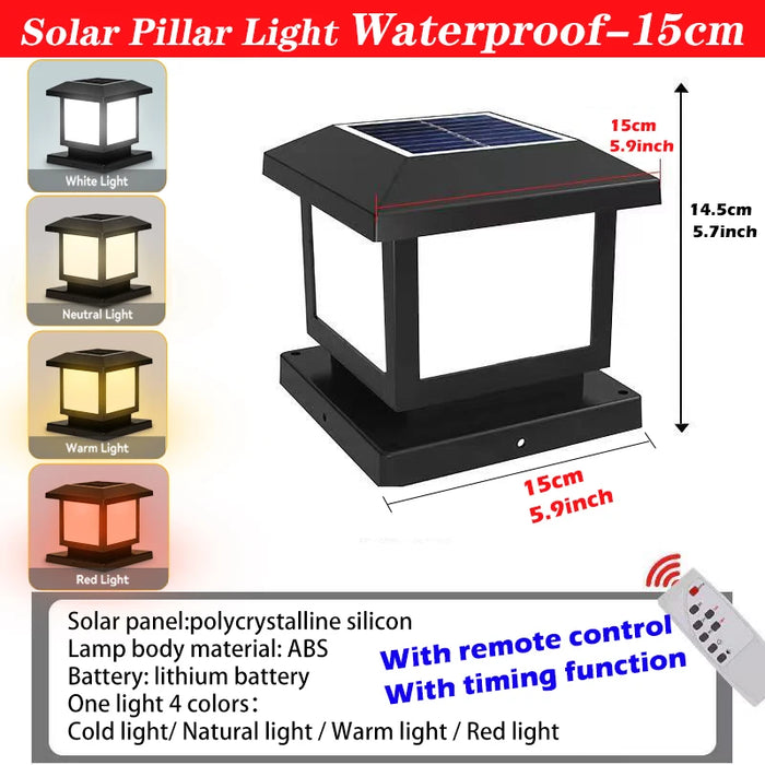 Solar LED Wall Light – Waterproof 4-Color Emergency Outdoor Lamp