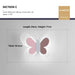 Butterfly Wall Lamp – Colorful LED Acrylic Light for Kids’ Room & Nursery - Samanta Factory