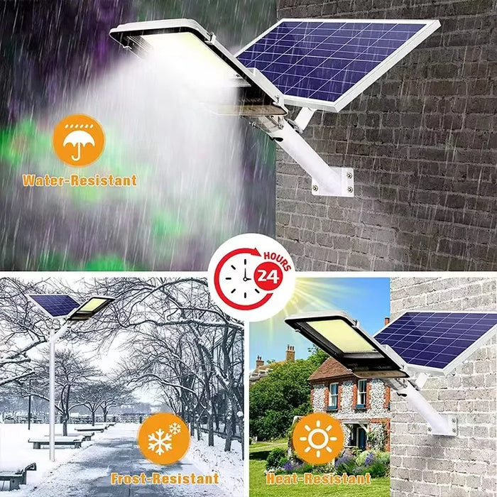 Solar LED Street Light – 300W Outdoor Waterproof Lighting with Remote Control