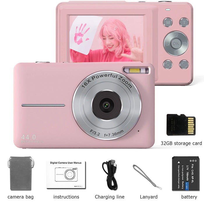 Digital Camera – 44MP Auto Focus with 1080P Video & 16X Zoom - Samanta Factory