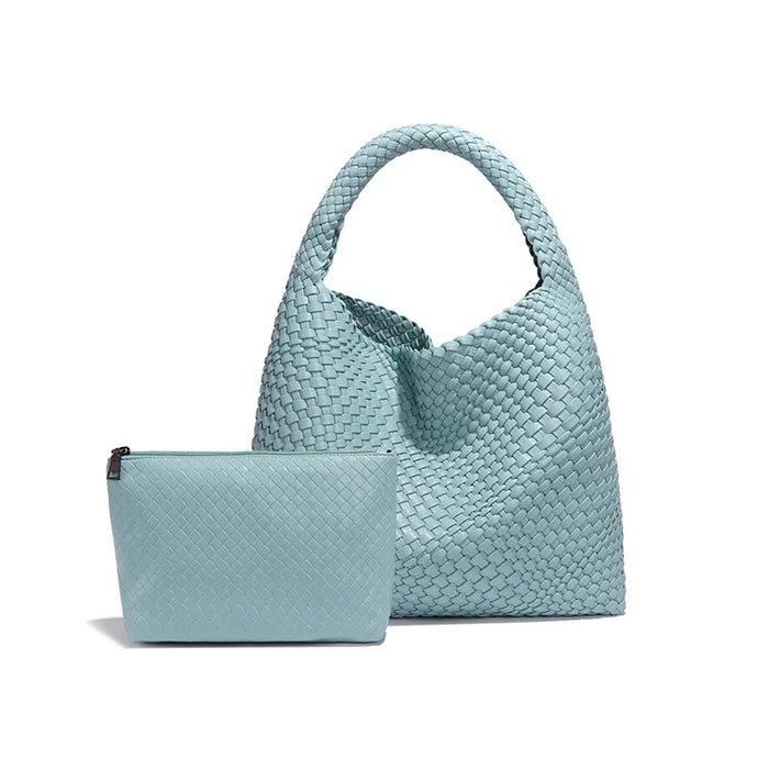 Stylish Split Leather Bucket Shoulder Bag – Versatile Women’s Handbag for Work & Casual Outings - Samanta Factory