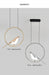 Bird Pendant Light – Modern Gold & Silver Hanging Lamp with Rotatable Magpie Design - Samanta Factory