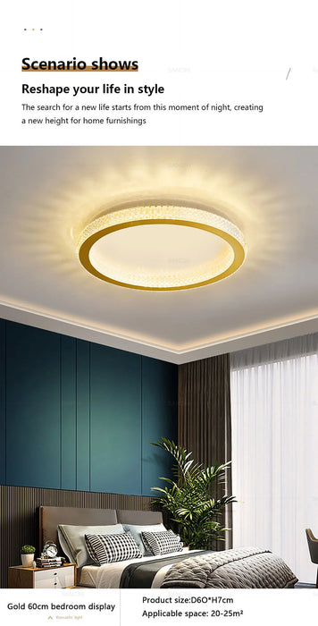 Luxury LED Ceiling Light – Modern Surface-Mounted Fixture for Living Spaces
