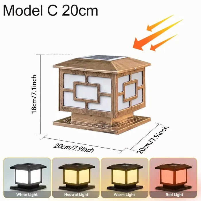 Solar LED Wall Light – Waterproof 4-Color Emergency Outdoor Lamp