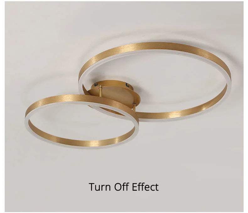 Modern LED Chandelier – Dimmable Semi-Flush Mount with Remote Control