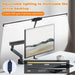 Double-Head LED Desk Lamp – Wide, Adjustable Lighting with 10 Brightness Levels - Samanta Factory