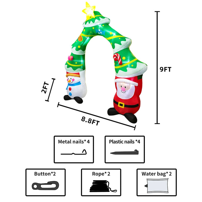 Inflatable Santa Claus Decoration – Outdoor Christmas Yard Display