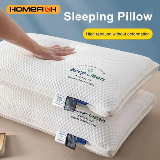 3D Neck Support Pillow with Massage Surface and Breathable Heat Ventilation