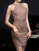 Sequin Mini Dress – Halter Neck & Slim Fit - Samanta Factory