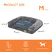 Orthopedic Dog Sofa Bed – Extra-Thick Foam Base with Washable Plush Cover & Bolster Support - Samanta Factory