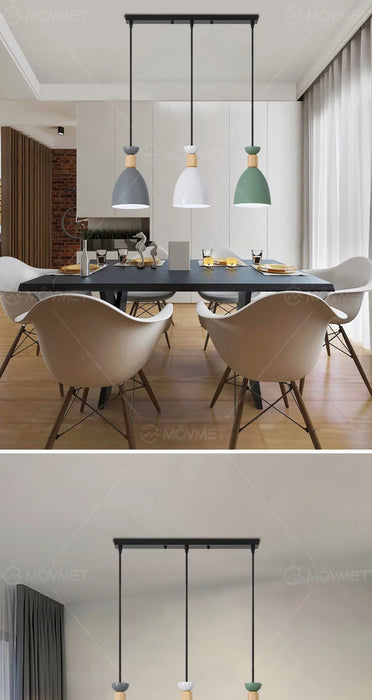 Modern Pendant Light – Triple Head Design with E27 Base for Stylish Interiors - Samanta Factory