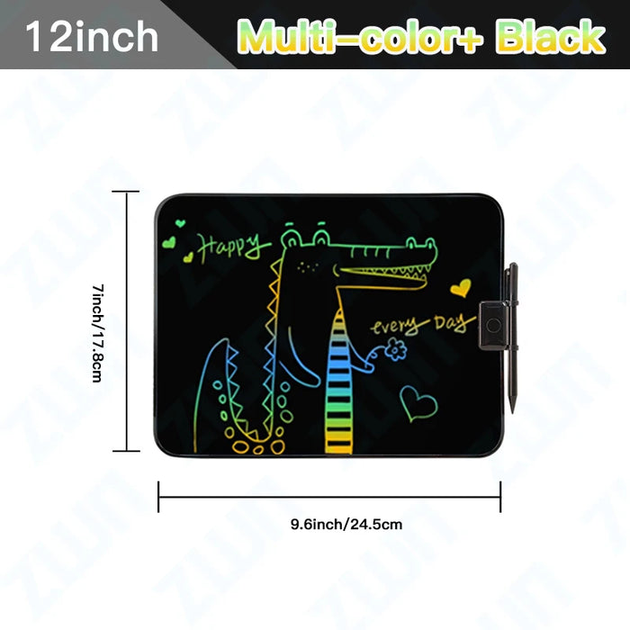 LCD Writing Tablet – Colorful Screen with One-Tap Erase & Pressure-Sensitive Drawing - Samanta Factory
