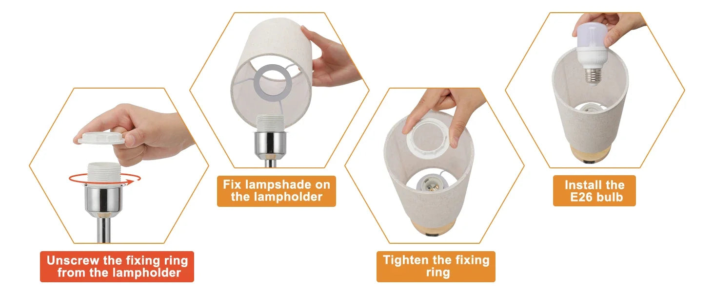 Bedside Table Lamp – Dimmable Lighting with USB-A & USB-C Charging Ports - Samanta Factory