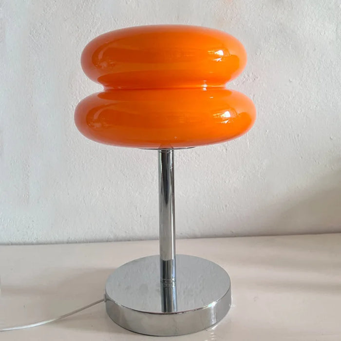 Modern Stained Glass Table Lamp – Touch Control LED Bedside Lighting