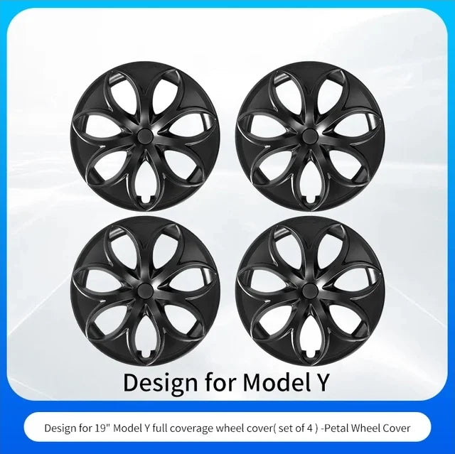 4PCS Design for TESLA Model Y 2020-2024 Vehicle Full Coverage Storm Wheel Cover Cap 19 Inches Wheel Hubcap Automobile Accessorie - Samanta Factory
