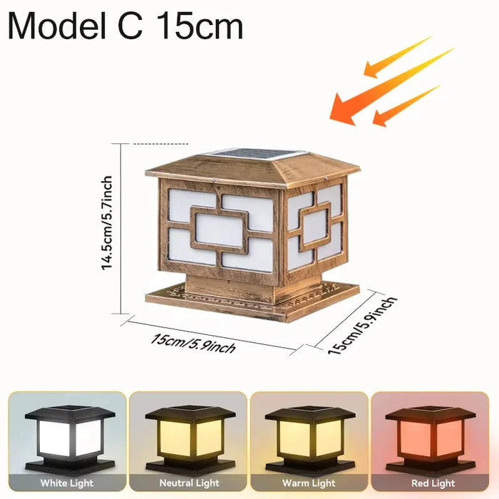 Solar LED Wall Light – Waterproof 4-Color Emergency Outdoor Lamp