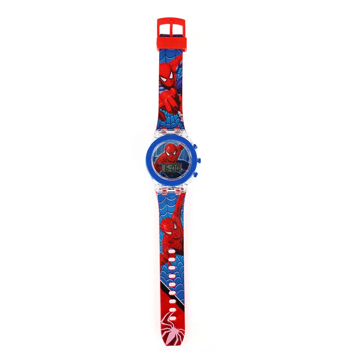 Cartoon Digital Kids Watch – Waterproof Flashing LED Light Watch for Girls & Boys - Samanta Factory