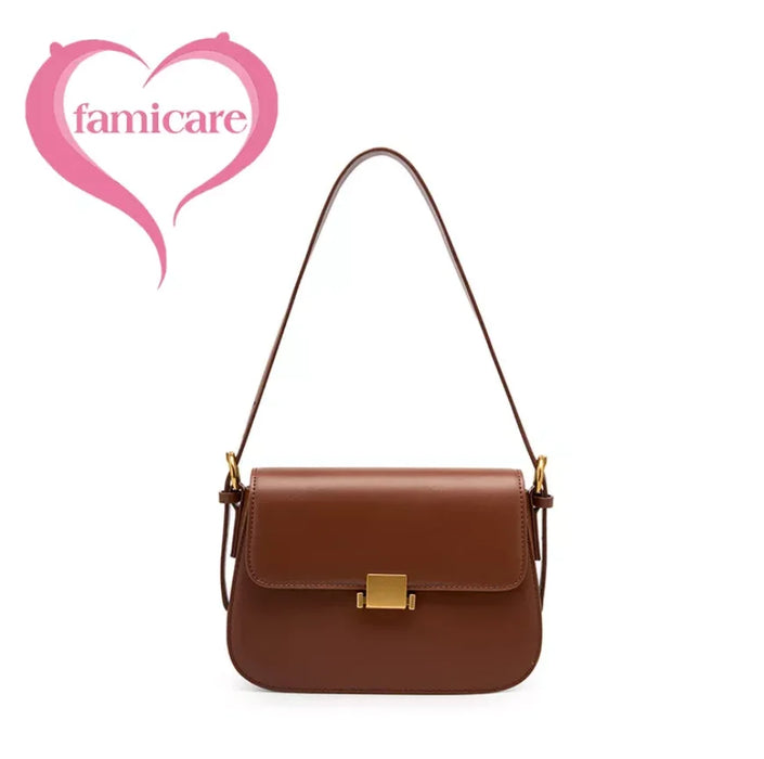Stylish Split Leather Bucket Shoulder Bag – Versatile Women’s Handbag for Work & Casual Outings - Samanta Factory