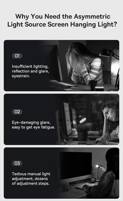 LED Screen Light Bar – Asymmetric Eye-Care Desk Lamp