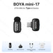 BOYA Mini Wireless Microphone – 2.4GHz Lavalier Mic with Charging Case for iPhone & Android - Samanta Factory