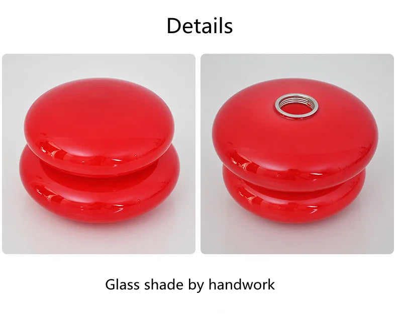Modern Stained Glass Table Lamp – Touch Control LED Bedside Lighting