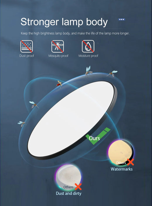 Smart LED Ceiling Light – APP & Remote Controlled Dimmable Modern Lamp