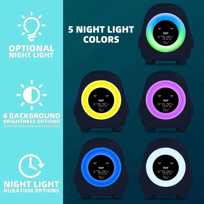 Kids Alarm Clock – Color-Changing Sleep Trainer with Night Light & Wake Indicator - Samanta Factory