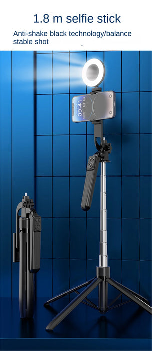 Bluetooth Selfie Stick Tripod – Lightweight 180cm Extendable with Remote for iOS & Android - Samanta Factory
