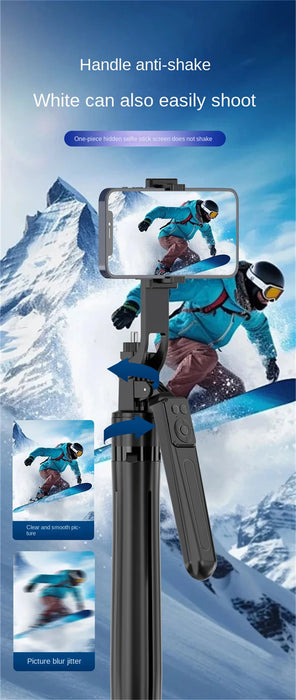 Bluetooth Selfie Stick Tripod – Lightweight 180cm Extendable with Remote for iOS & Android - Samanta Factory