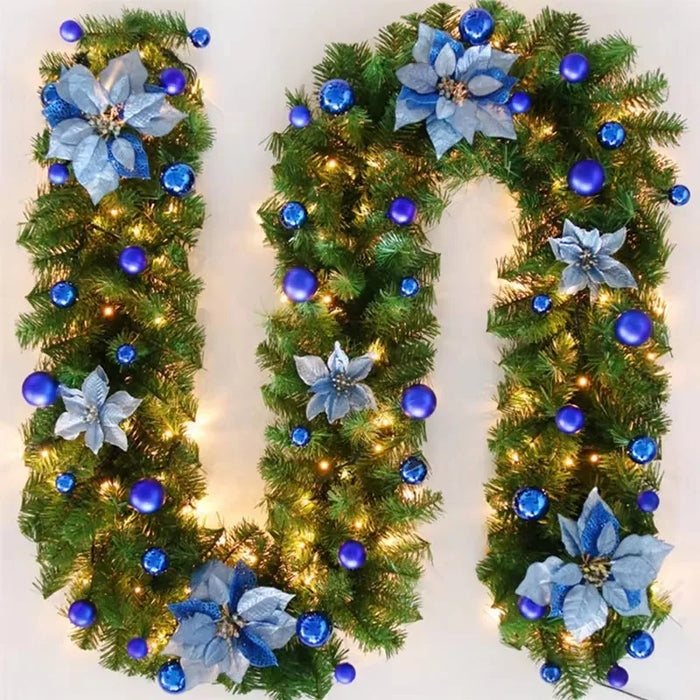 LED Christmas Wreath – Flexible Light-Up Garland for Home Décor