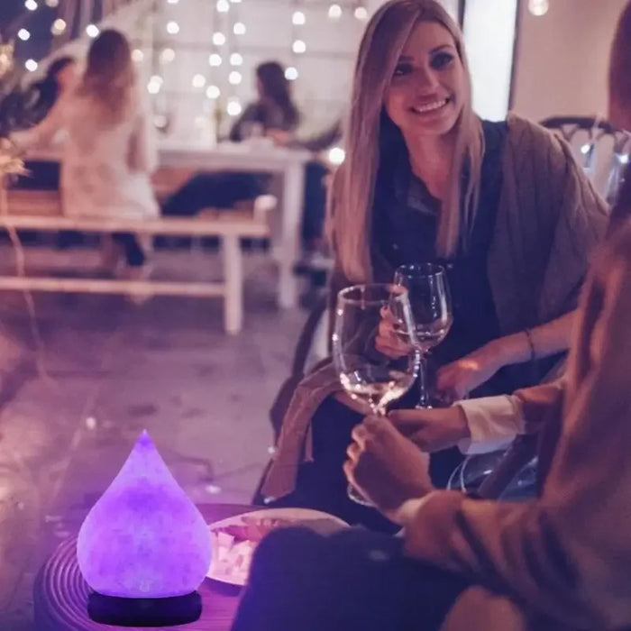 Himalayan Salt Lamp – Color-Changing LED with USB & Natural Air Purification - Samanta Factory