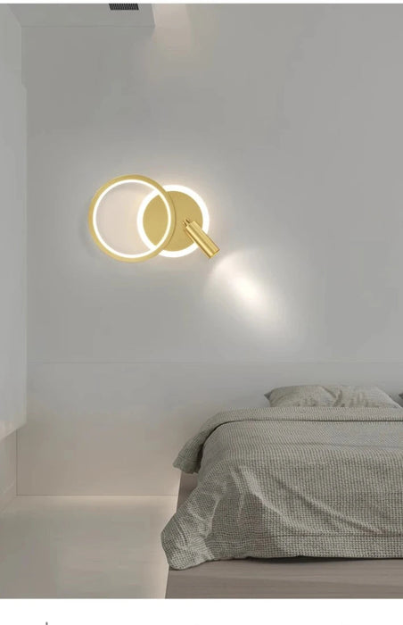 Bedside Lamp Modern Simple Creative Living Room Background Wall Stairwell Wall Lamp Nordic Network Red Corridor Wall Light - Samanta Factory