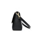 Women’s Genuine Leather Shoulder Bag – Square Ruched Handbag with Hasp Closure - Samanta Factory