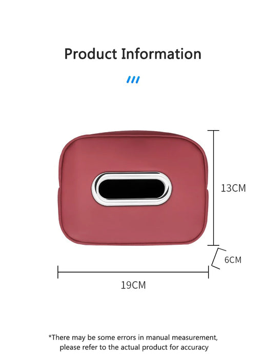 PU Leather Car Tissue Holder – Seat Back & Door Storage - Samanta Factory