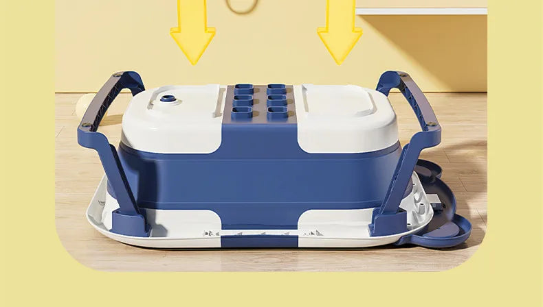 Foldable Silicone Baby Bath Tub – Soft & Safe Bathtub for Newborns & Toddlers - Samanta Factory